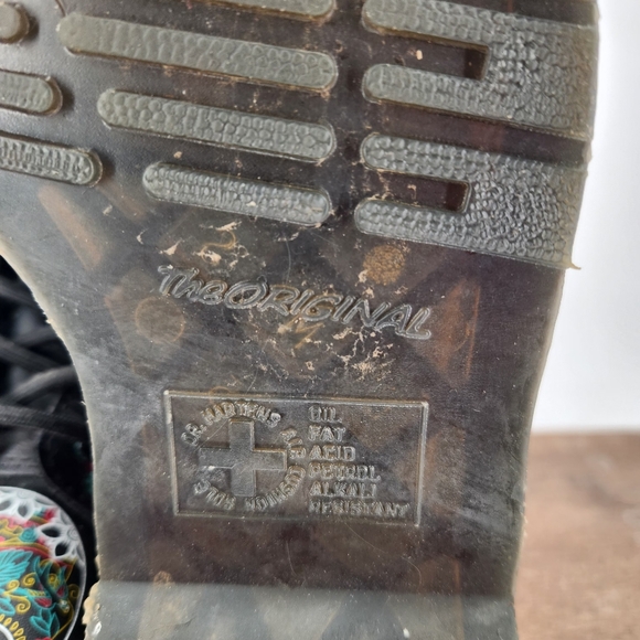 Dr. Marten 1460 sugar skull dia de los muertos limited edition boots size 7 rare - Picture 13 of 15